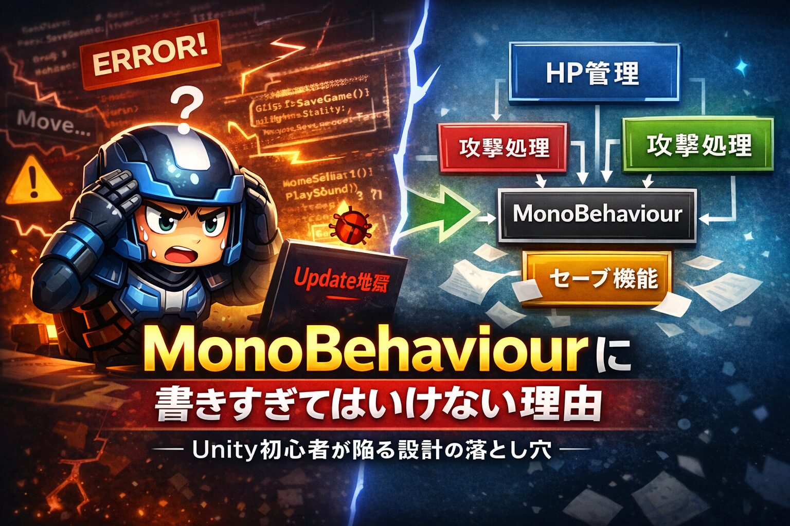 MonoBehaviourに書きすぎてはいけない理由