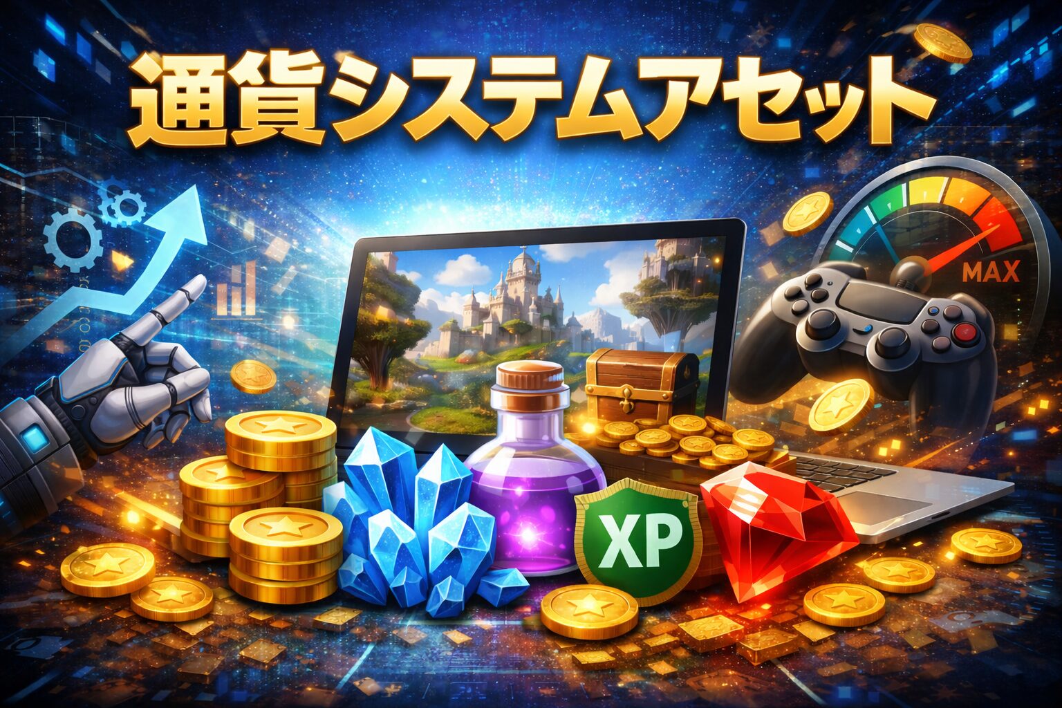 通貨システムアセット：ゲーム開発を加速させる賢い選択