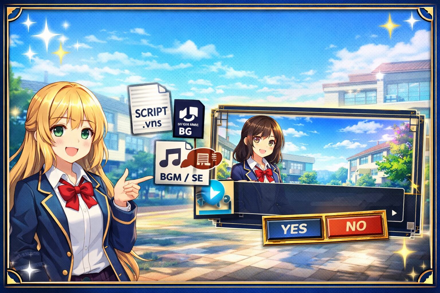 【Unity】でシンプルなノベルゲームを作りたい人向けテンプレをリリースしました