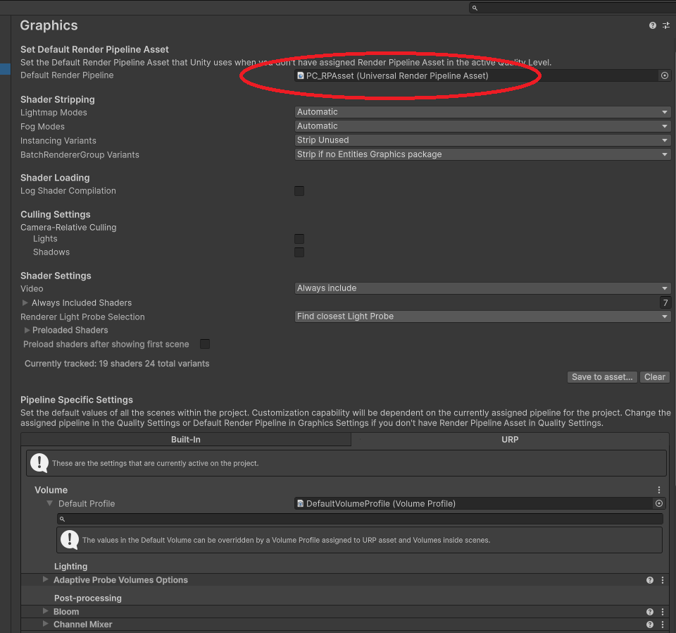 レンダリングパイプラインの調べ方